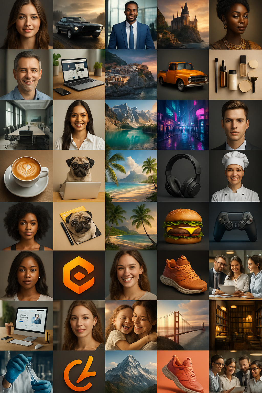 50-image AI pack preview